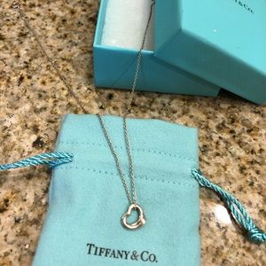 Tiffany open heart necklace